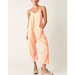 😍NWT FP Movement by Free People Peach Jumpsuit